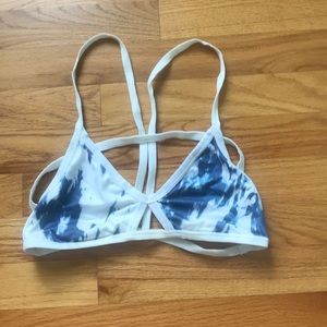 PacSun blue tie dye bralette